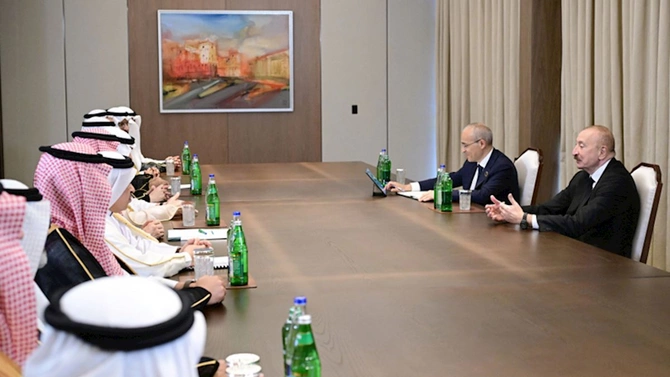 Prezident Ərəb Koordinasiya Qrupunun nümayəndələrini qəbul etdi — FOTOLAR