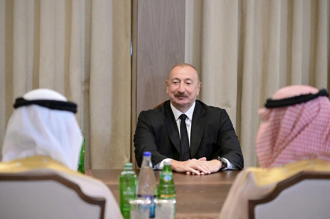 Prezident Ərəb Koordinasiya Qrupunun nümayəndələrini qəbul etdi — FOTOLAR