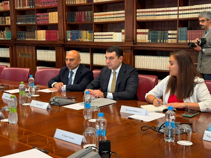 Azərbaycan və İtaliya arasında mədəni əməkdaşlığın yeni istiqamətləri müzakirə olunub — FOTOLAR