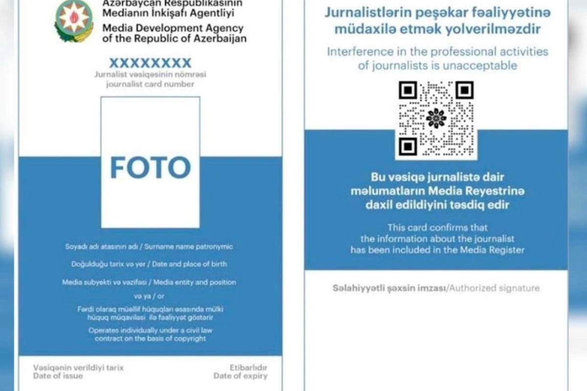 Jurnalist vəsiqəsi ilə bağlı yeni qərar