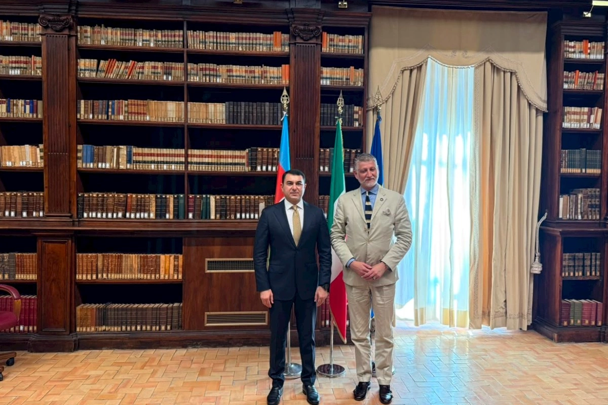 Azərbaycan və İtaliya arasında mədəni əməkdaşlığın yeni istiqamətləri müzakirə olunub — FOTOLAR