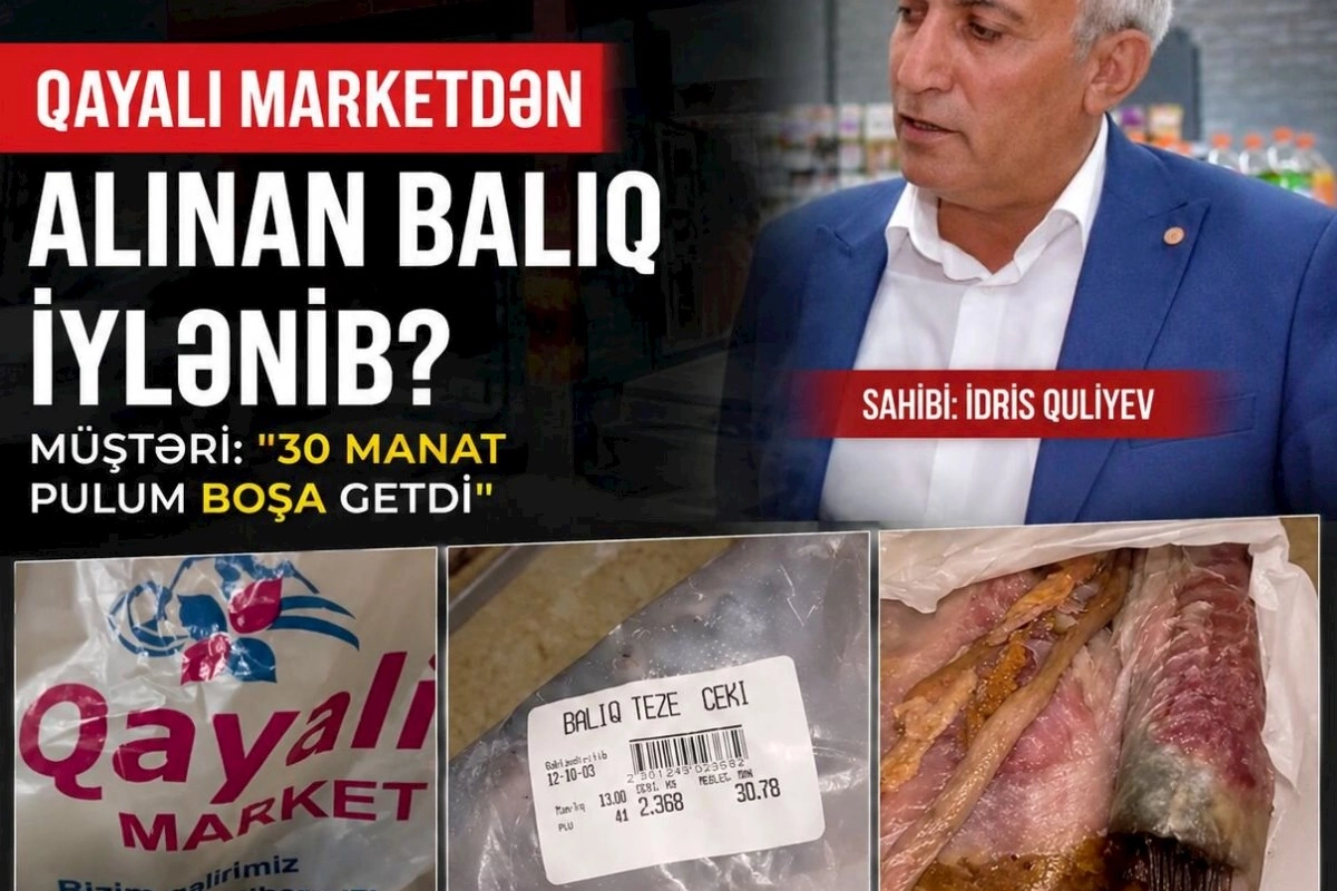 Qayalı marketdə biabırçılıq: Xarab məhsulu zibil qutusuna atıb, məsuliyyətdən qaçmaq istədilər — VİDEO