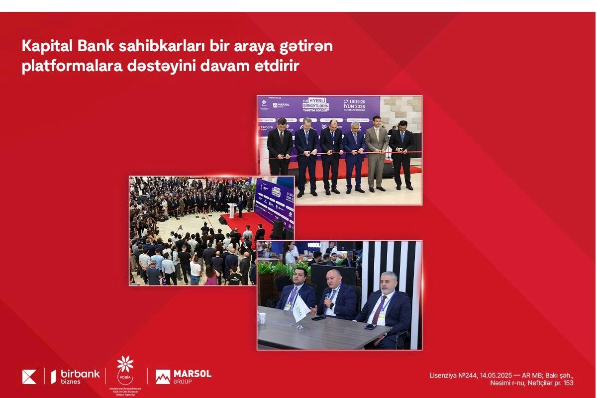 Kapital Bank sahibkarları bir araya gətirən platformalara dəstəyini davam etdirir