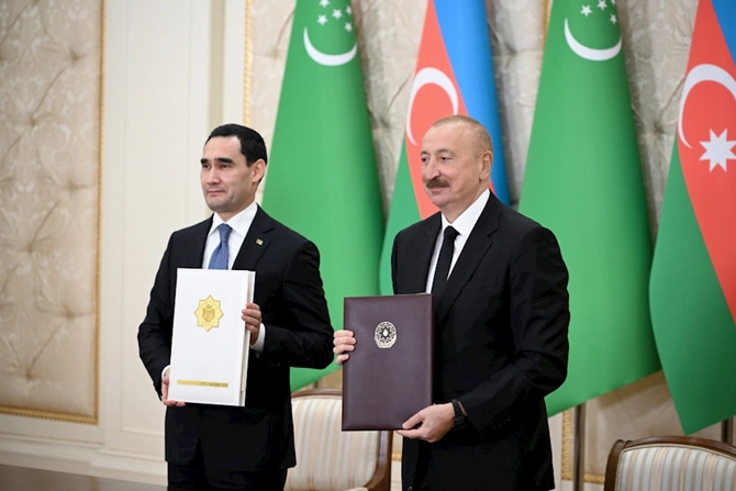 Azərbaycan və Türkmənistan 12 sənədi mübadilə etdi — FOTOLAR (YENİLƏNİB)