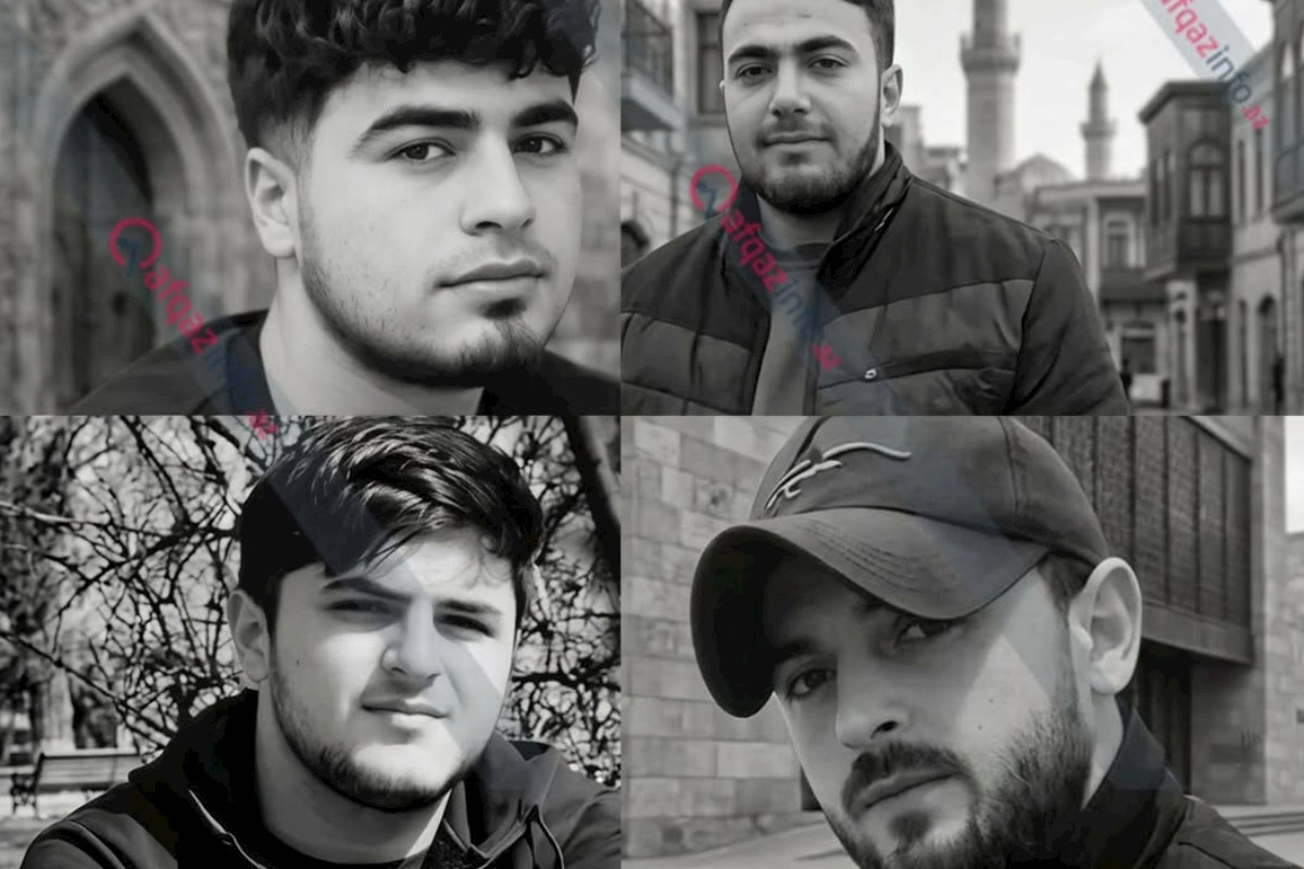 Mərdəkanda dənizdə batan 4 gəncin görüntüləri
