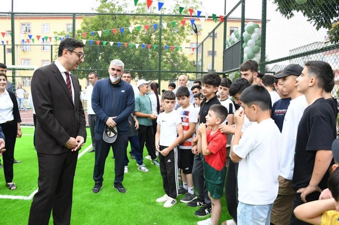 “Sağlam məhəllə” layihəsi çərçivəsində yeni idman zonaları istifadəyə verilib — FOTOLAR