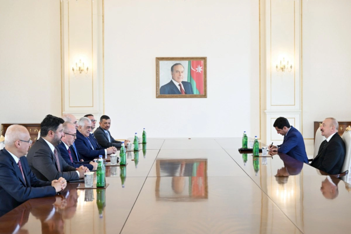 Prezident TBMM sədrinin rəhbərlik etdiyi nümayəndə heyətini qəbul etdi — FOTOLAR