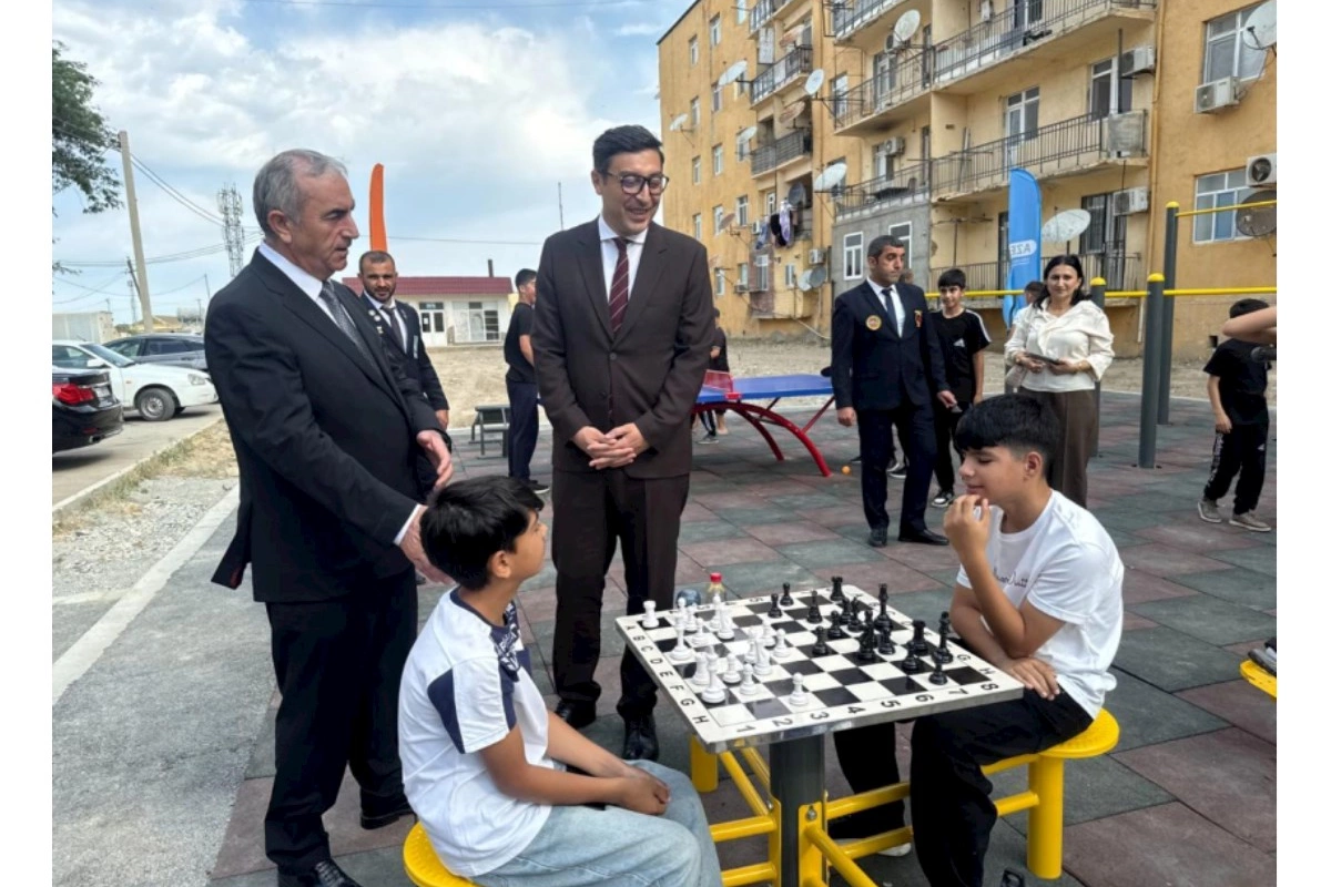 “Sağlam məhəllə” layihəsi çərçivəsində yeni idman zonaları istifadəyə verilib — FOTOLAR