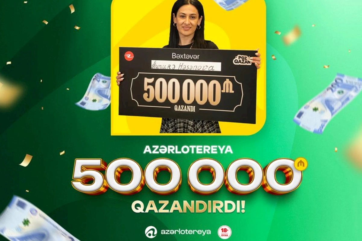 Bakıda qadın lotereyadan 500 000 manat uddu — VİDEO