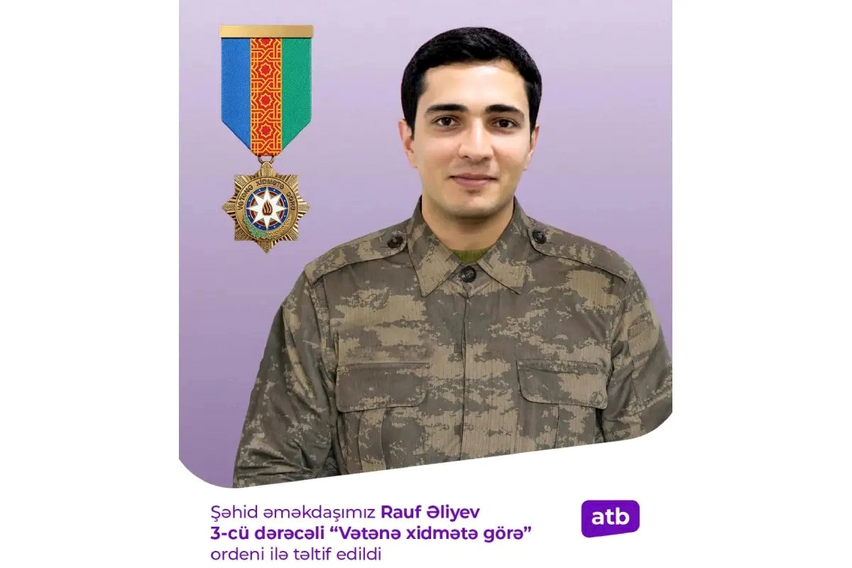 Azər Türk Bank-ın şəhid əməkdaşı ordenlə təltif edildi