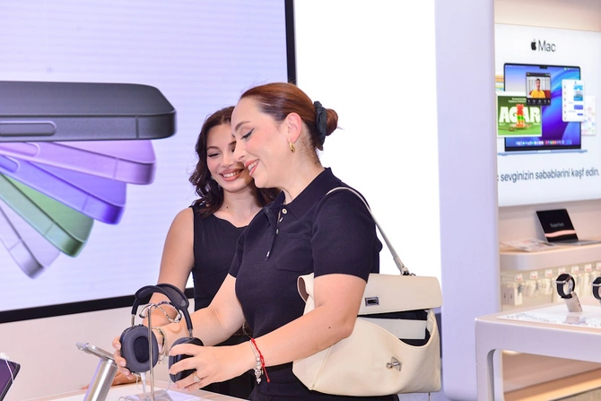 Qafqazın ilk rəsmi “Apple Shop”u “Kontakt”da fəaliyyətə başladı — Apple ekosistemi bir məkanda (FOTOLAR)