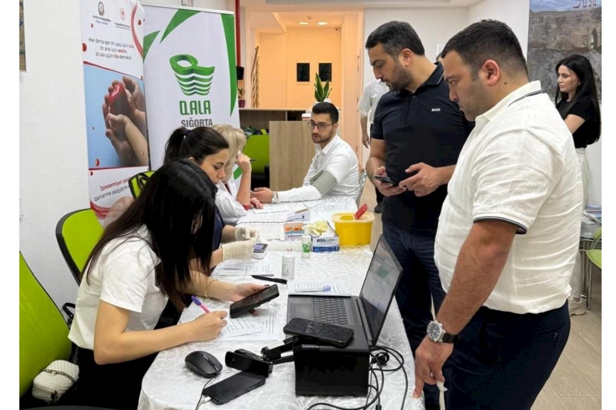 “Qala Sığorta”da könüllü qanvermə aksiyası keçirilib — FOTOLAR