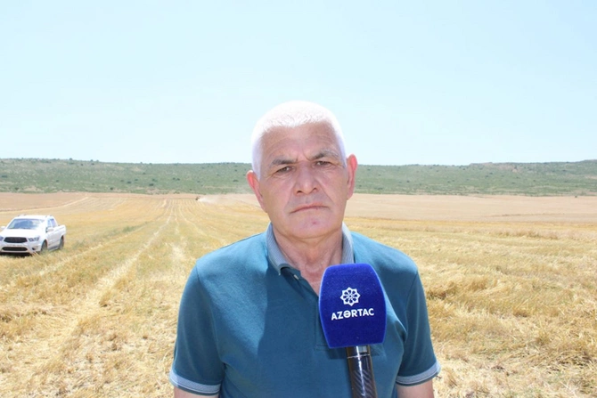 Oğuzlu fermer: Dövlət Proqramının qəbul olunması və xüsusən taxılçılıqla bağlı tezislər bizdə gələcəyə inamı artırır — VİDEO/FOTOLAR