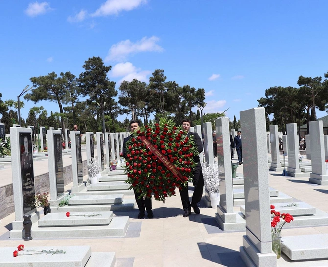 Azər Türk Bankın şəhid əməkdaşının xatirəsi anılıb — FOTOLAR