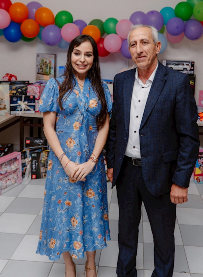 Leyla və Arzu Əliyevalar internat tipli ümumtəhsil məktəbində — FOTOLAR
