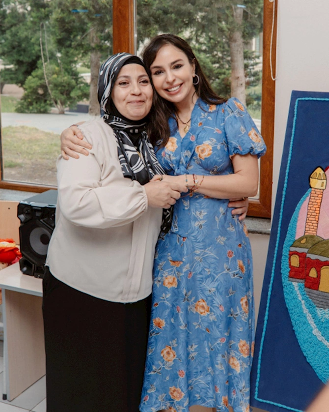 Leyla və Arzu Əliyevalar internat tipli ümumtəhsil məktəbində — FOTOLAR