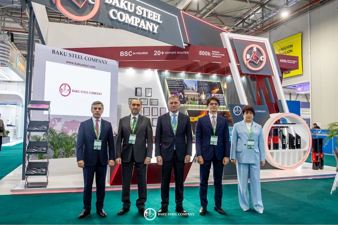 Baku Steel Company Caspian Oil & Gas 2026 sərgisində — FOTOLAR