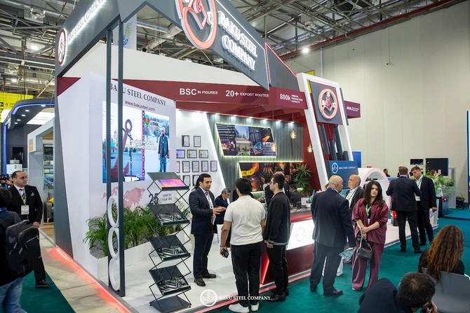 Baku Steel Company Caspian Oil & Gas 2026 sərgisində — FOTOLAR