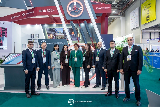 Baku Steel Company Caspian Oil & Gas 2026 sərgisində — FOTOLAR