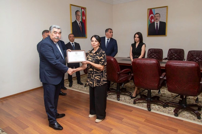 Salyanda Su təsərrüfatı və meliorasiya işçilərinin peşə bayramı qeyd edildi — FOTOLAR