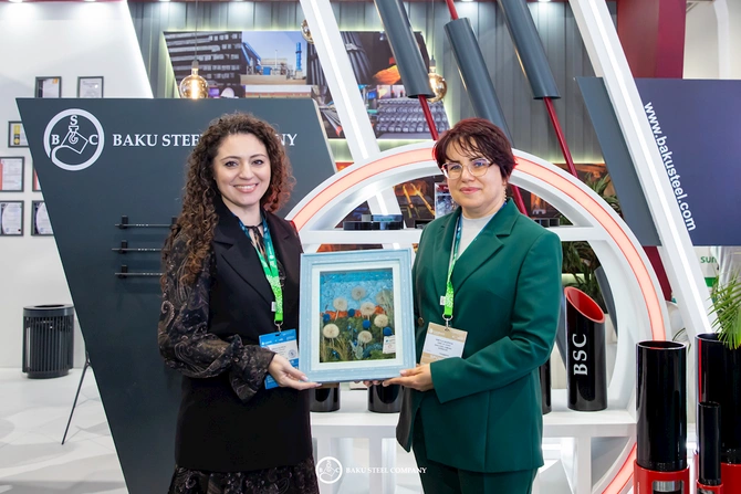 Baku Steel Company Caspian Oil & Gas 2026 sərgisində — FOTOLAR