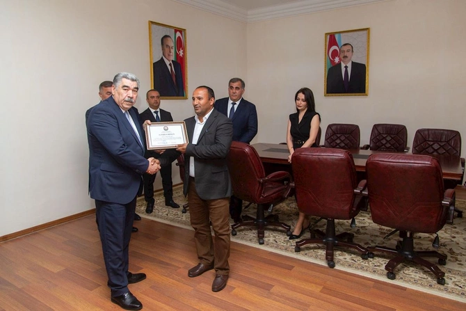Salyanda Su təsərrüfatı və meliorasiya işçilərinin peşə bayramı qeyd edildi — FOTOLAR