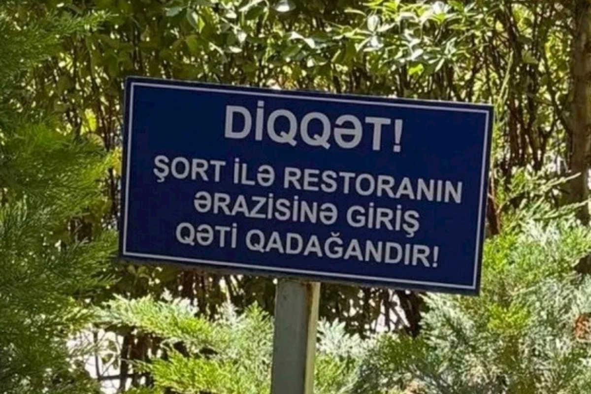 Bu restorana şortla giriş qadağan edildi — VİDEO