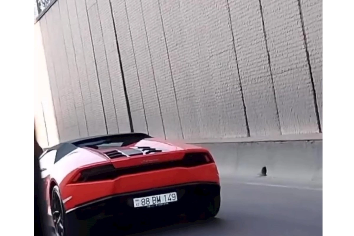 Balaəli yeni aldığı Ferrarisi ilə görüntüləndi — VİDEO