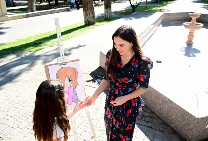 Leyla Əliyeva Məhəmməd Füzuli adına parkda görülən işlərlə tanış olub — FOTOLAR Leyla Əliyeva Məhəmməd Füzuli adına parkda görülən işlərlə tanış olub — FOTOLAR