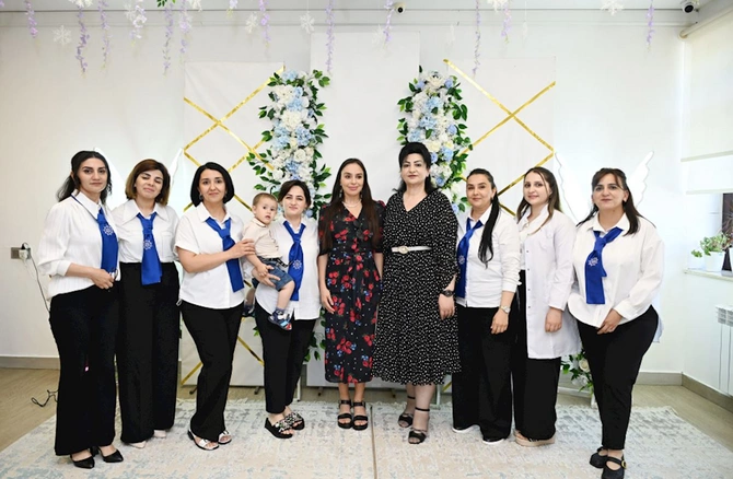 Leyla Əliyeva Şəkidə Uşaq evi sosial xidmət müəssisəsinin sakinləri ilə görüşüb — FOTOLAR Leyla Əliyeva Şəkidə Uşaq evi sosial xidmət müəssisəsinin sakinləri ilə görüşüb — FOTOLAR