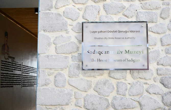 Şuşada “Sadıqcanın evi”nin bərpadan sonra açılışı olub — FOTOLAR