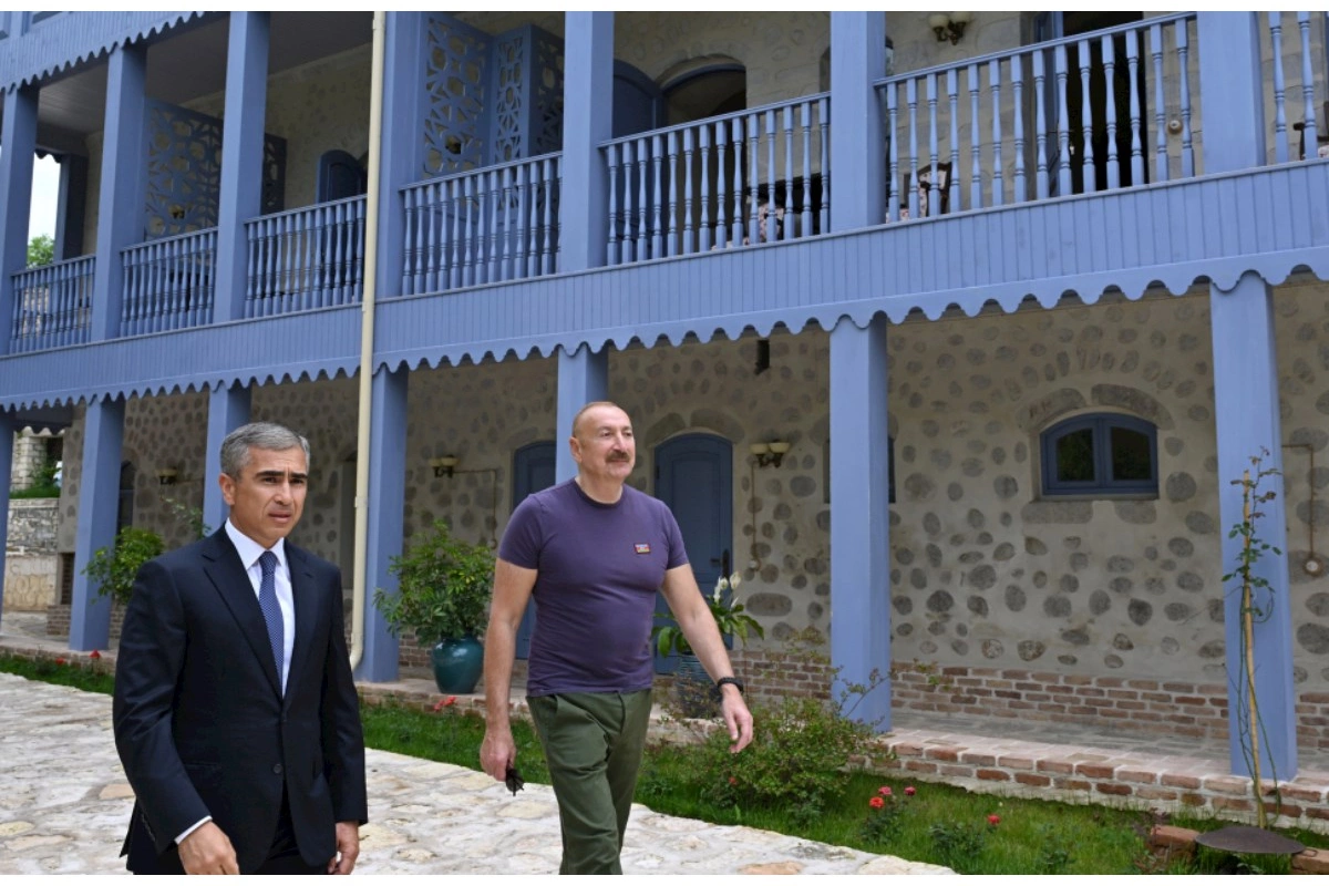 Prezident “Yasəmən” hotelinin yeni korpusları ilə tanış olub — FOTOLAR