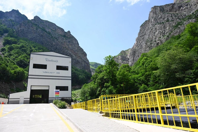 Laçında Hoçaz çayının üzərində yerləşən su elektrik stansiyalarının açılışı olub — FOTOLAR Laçında Hoçaz çayının üzərində yerləşən su elektrik stansiyalarının açılışı olub — FOTOLAR