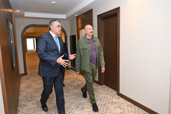 İlham Əliyev Xankəndi hotelinin açılışında — FOTOLAR İlham Əliyev Xankəndi hotelinin açılışında — FOTOLAR