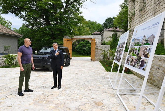 Prezident “Yasəmən” hotelinin yeni korpusları ilə tanış olub — FOTOLAR