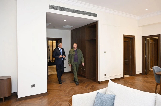 İlham Əliyev Xankəndi hotelinin açılışında — FOTOLAR İlham Əliyev Xankəndi hotelinin açılışında — FOTOLAR