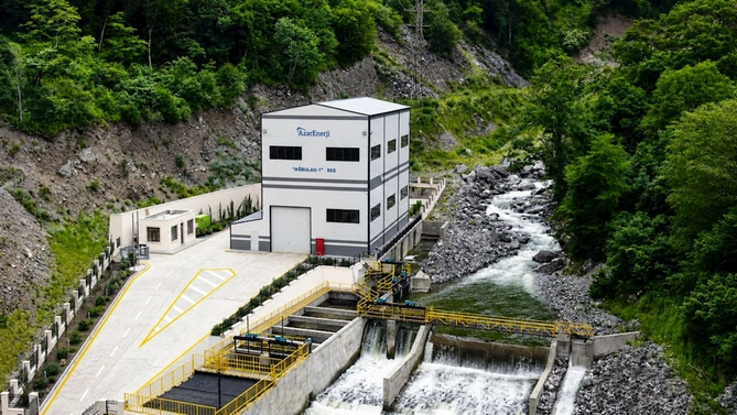 Laçında Hoçaz çayının üzərində yerləşən su elektrik stansiyalarının açılışı olub — FOTOLAR Laçında Hoçaz çayının üzərində yerləşən su elektrik stansiyalarının açılışı olub — FOTOLAR