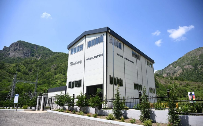 Laçında Hoçaz çayının üzərində yerləşən su elektrik stansiyalarının açılışı olub — FOTOLAR Laçında Hoçaz çayının üzərində yerləşən su elektrik stansiyalarının açılışı olub — FOTOLAR