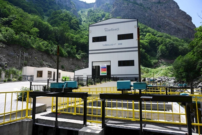 Laçında Hoçaz çayının üzərində yerləşən su elektrik stansiyalarının açılışı olub — FOTOLAR Laçında Hoçaz çayının üzərində yerləşən su elektrik stansiyalarının açılışı olub — FOTOLAR