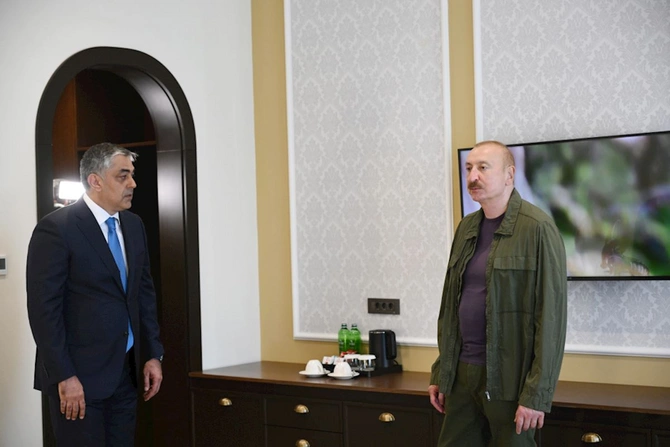 İlham Əliyev Xankəndi hotelinin açılışında — FOTOLAR İlham Əliyev Xankəndi hotelinin açılışında — FOTOLAR