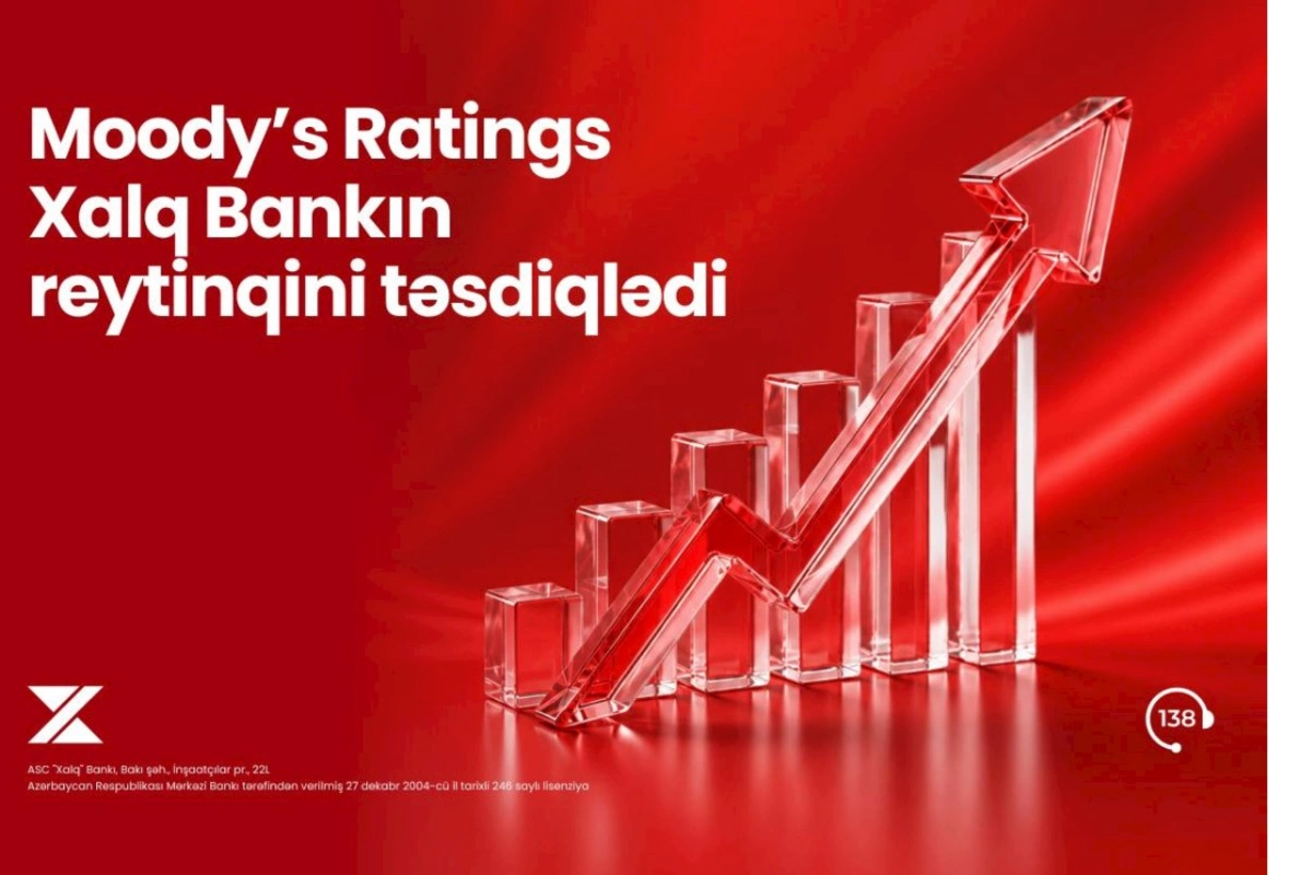 Moody’s Ratings Xalq Bankın 2025-ci il üzrə reytinqini təsdiqlədi
