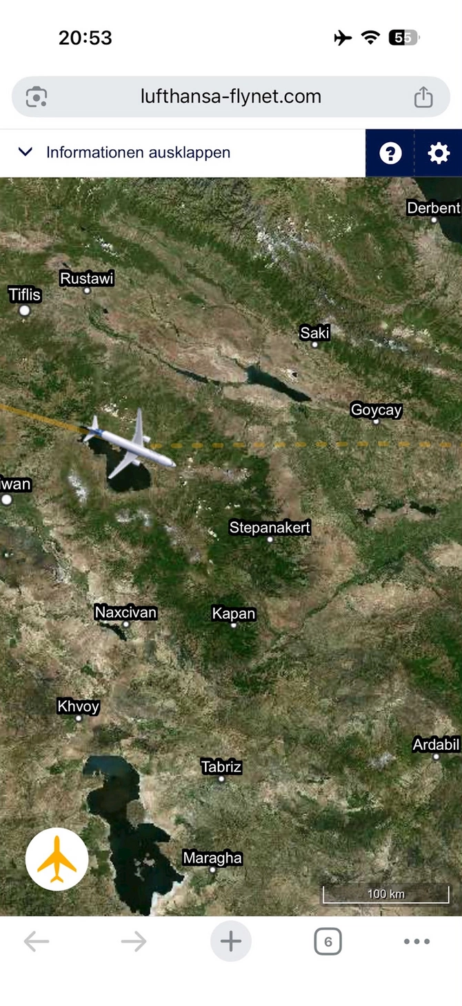 Lufthansa hava yollarından Azərbaycana qarşı təxribat — FOTOFAKT