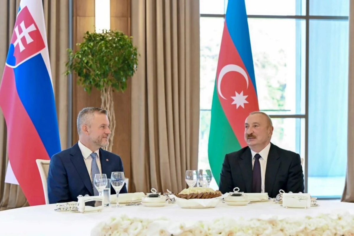 İlham Əliyevin adından Xankəndidə Slovakiya Prezidentinin şərəfinə rəsmi nahar verilib — FOTOLAR