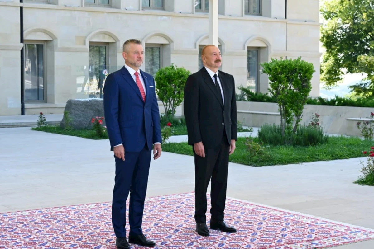 Azərbaycan və Slovakiya prezidentlərinin Şuşa görüşündən video paylaşılıb