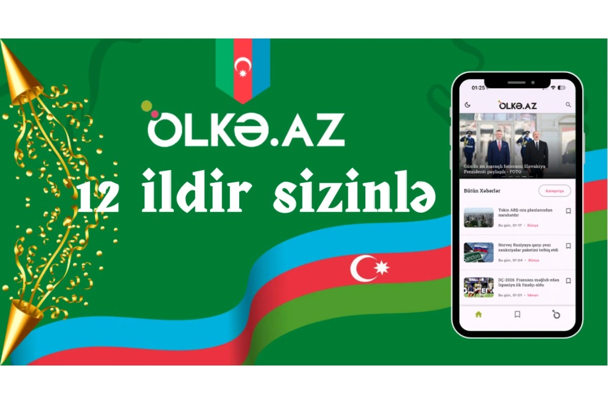 Ölkə.Az 12 yaşında