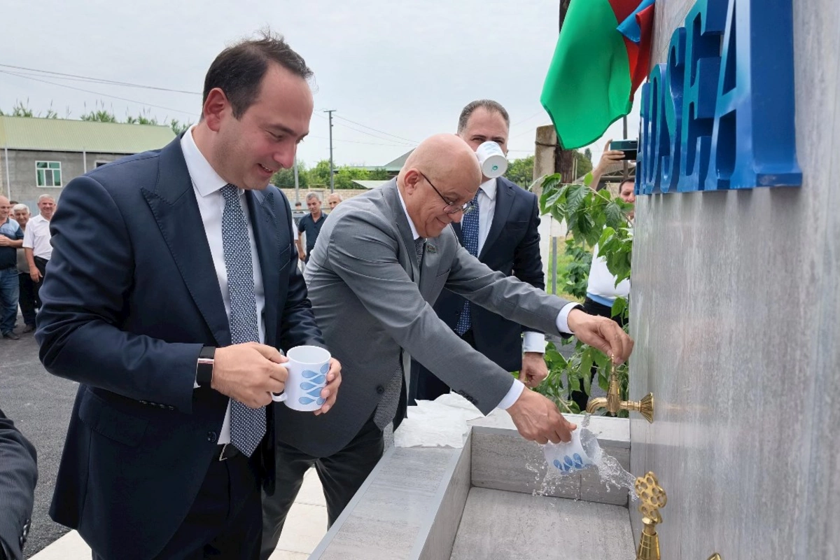 ADSEA daha bir kəndi içməli su ilə təmin edib — FOTOLAR
