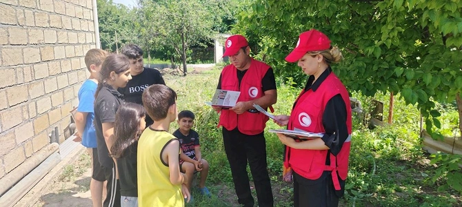 Ağdamın Baharlı qəsəbəsində mina təhlükəsinə dair maarifləndirmə sessiyası keçirildi — FOTOLAR