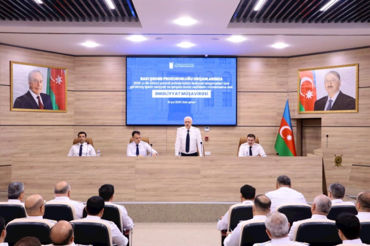 Bakı Şəhər Prokurorluğunda əməliyyat müşavirəsi keçirildi — FOTOLAR