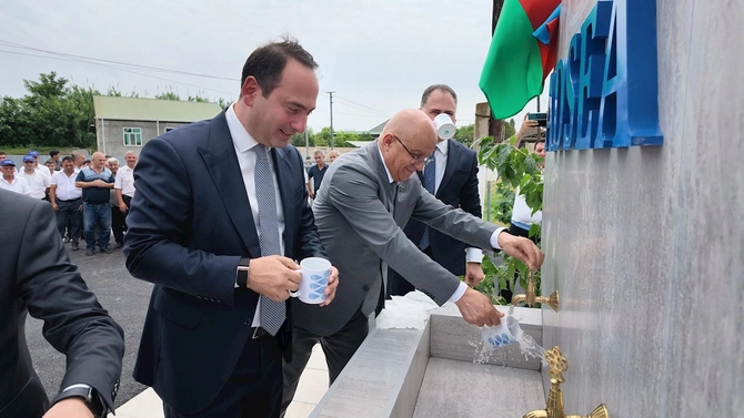 ADSEA daha bir kəndi içməli su ilə təmin edib — FOTOLAR