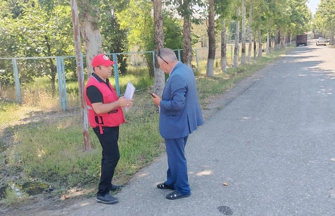 Ağdamın Baharlı qəsəbəsində mina təhlükəsinə dair maarifləndirmə sessiyası keçirildi — FOTOLAR